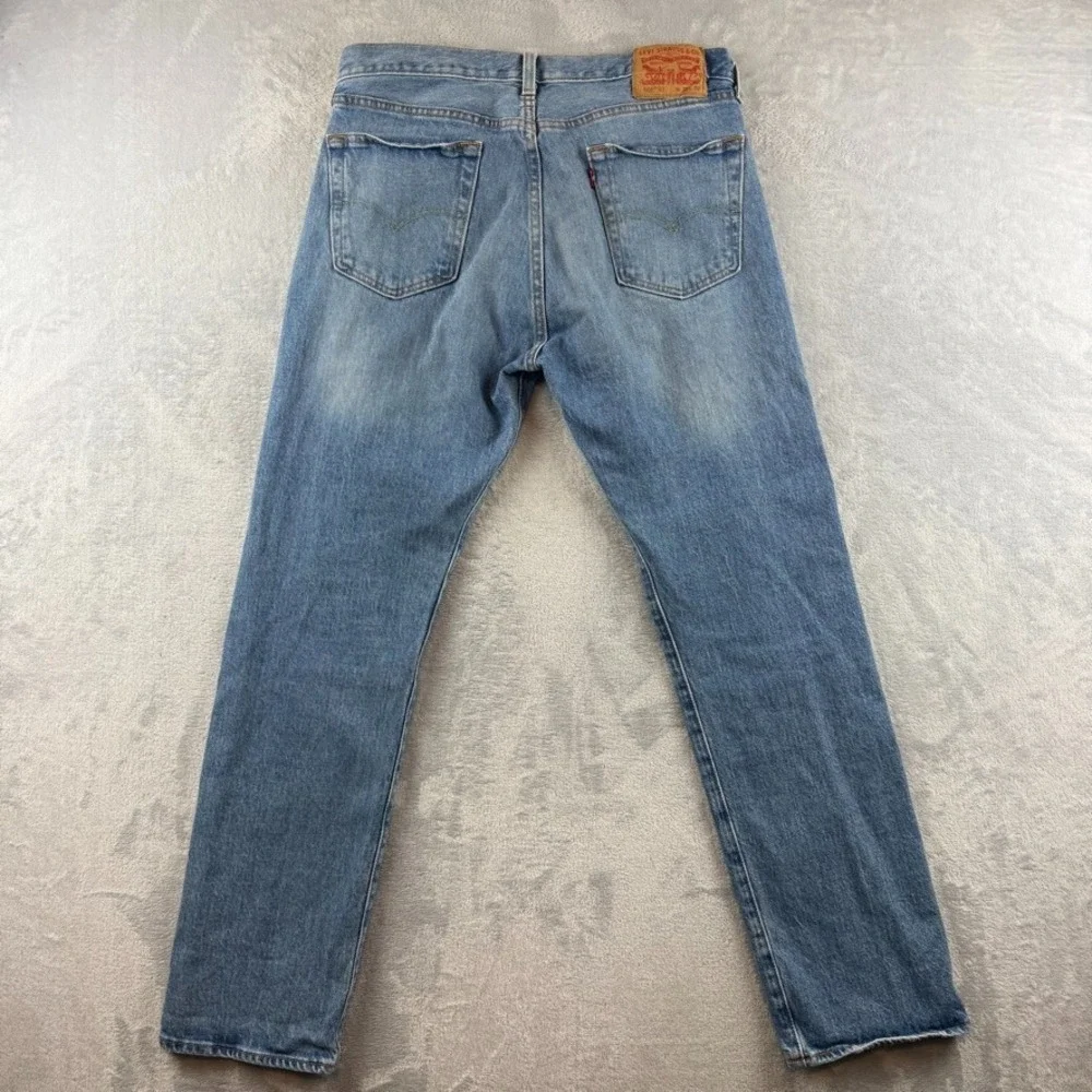 Levis 501 '93 Jeans Mens 32x30 Blue Straight Western American Distressed Denim